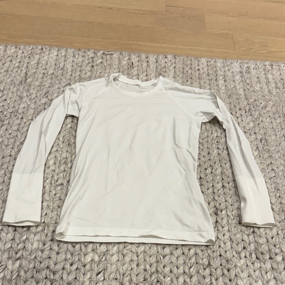 lululemon athletica White Long Sleeve Tee